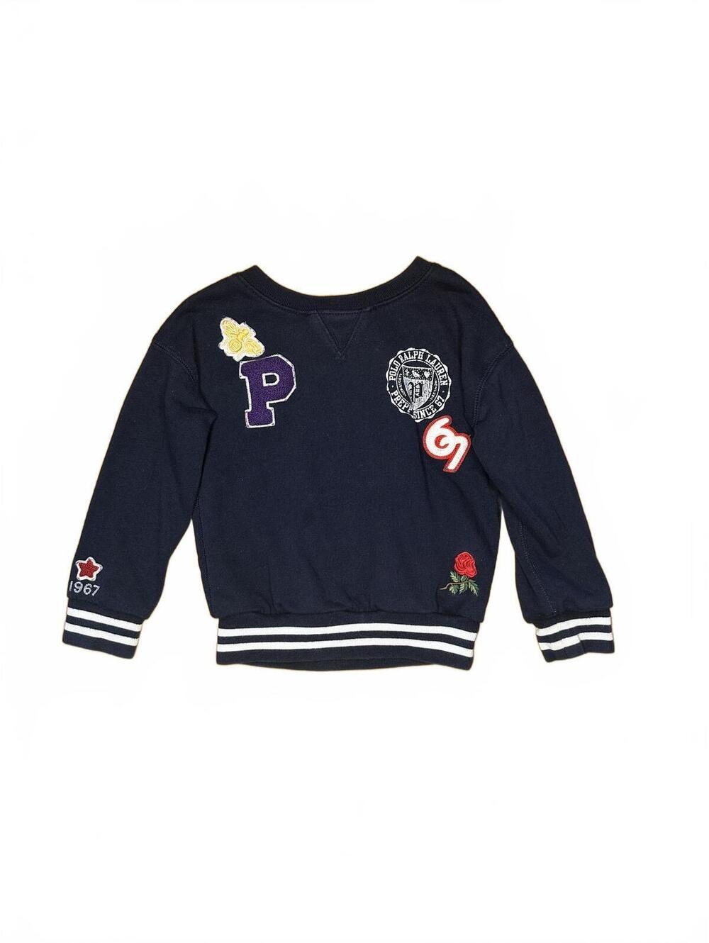 Polo Ralph Lauren Boys' Navy Blue Sweater with Patches Size 3T